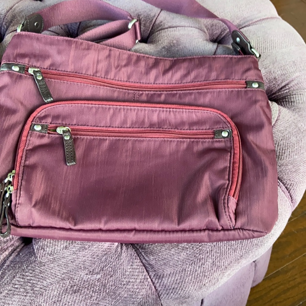 Osgoode Marley non leather tote bag. Lightly used. Cranberry.